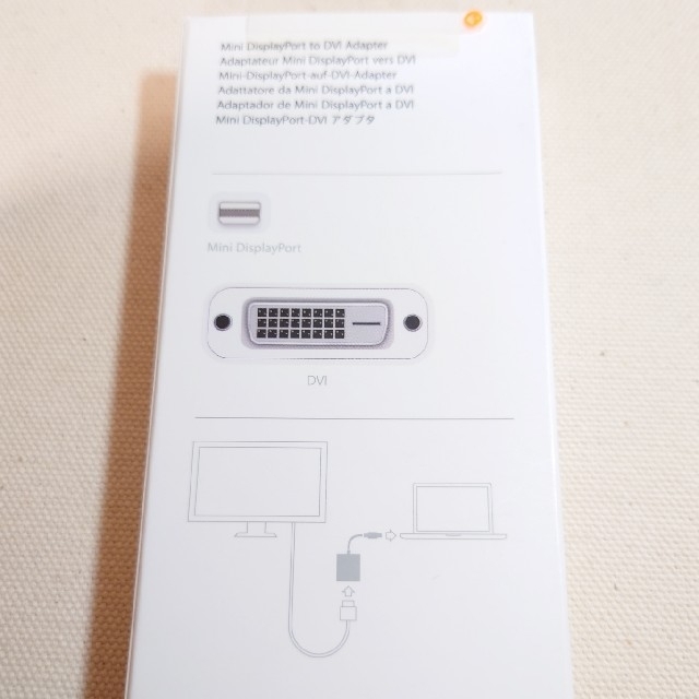 Apple(アップル)のApple Mini DisplayPort HDMI-DVI アダプタ スマホ/家電/カメラのPC/タブレット(PC周辺機器)の商品写真