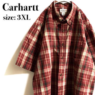 カーハート(carhartt)のcarharttカーハート ワークシャツ　チェック　ワンポイント　赤(シャツ)