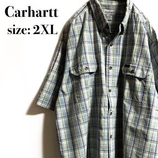 カーハート(carhartt)のcarhartt カーハート ワークシャツ　チェック　革タグ(シャツ)