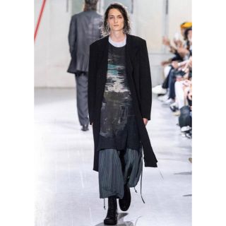 ヨウジヤマモト(Yohji Yamamoto)の20ss ワッシャー加工ストライプパンツ サイズ2 ヨウジヤマモト(サルエルパンツ)