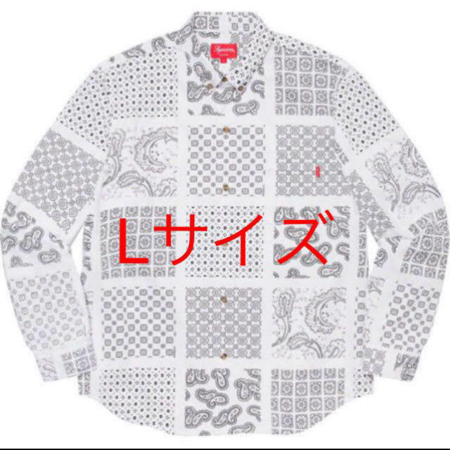 supreme paisley grid shirt Sサイズ