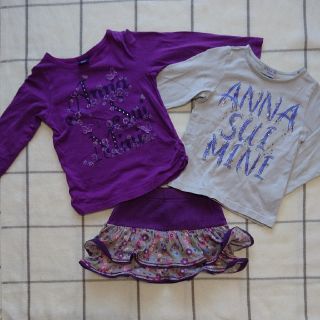 アナスイミニ(ANNA SUI mini)のANNA SUI mini ３点セット 100㎝ ⑤(Tシャツ/カットソー)