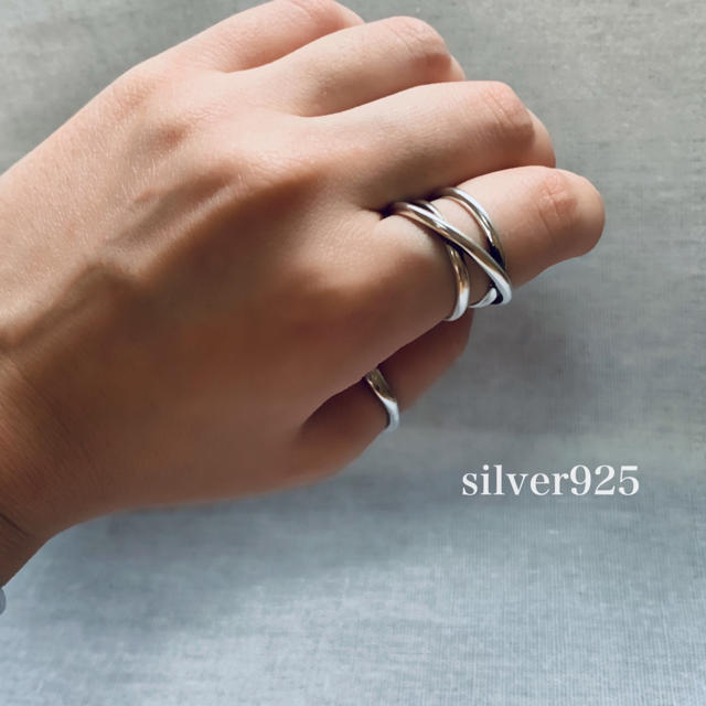 JOURNAL STANDARD(ジャーナルスタンダード)のsilver925  重ねリング レディースのアクセサリー(リング(指輪))の商品写真