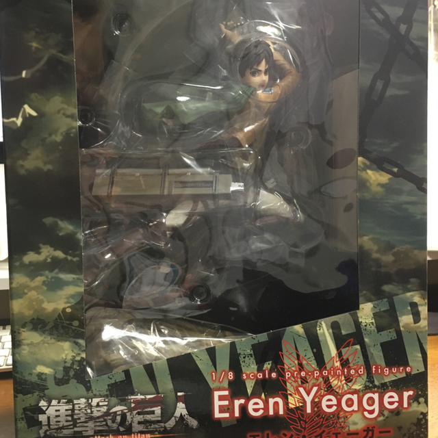 美品 【新品未開封:初回限定付】進撃の巨人「エレン」フィギュア【KOTOBUKIYA】