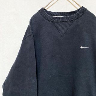 ナイキ(NIKE)の【激レア】ナイキ☆スオッシュ ワンポイント刺繍ロゴ スウェット 古着 ゆるダボ(スウェット)