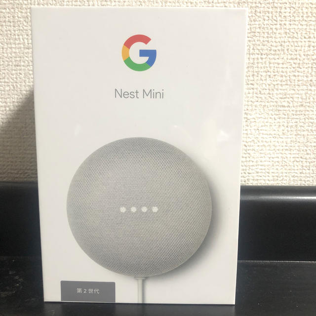 CHROME(クローム)のGoogle nest mini  白 スマホ/家電/カメラのオーディオ機器(スピーカー)の商品写真