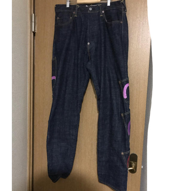 EVISU - EVISU メニーポケット デニムパンツ カモメプリントの EVISU - EVISU メニーポケット デニムパンツ カモメプリントの