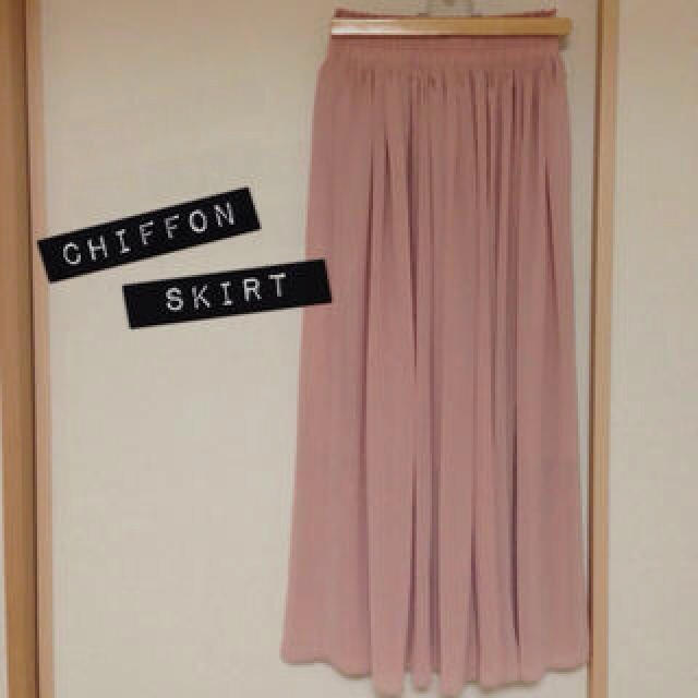 SPINNS(スピンズ)のchiffon skirt♡ レディースのスカート(ロングスカート)の商品写真
