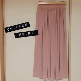 スピンズ(SPINNS)のchiffon skirt♡(ロングスカート)