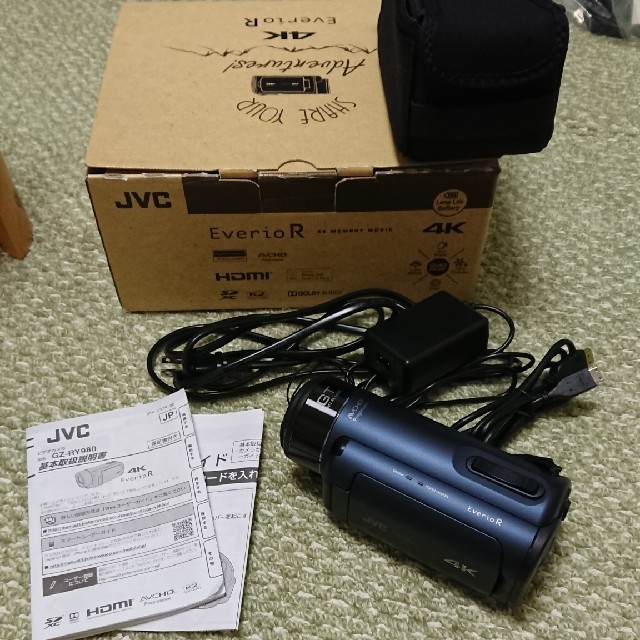 4K ビデオカメラ 5m防水 JVC  EverioR GZ-RY980ビデオカメラ