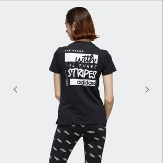 アディダス(adidas)のadidas W READ Tシャツ☆ブラック　未使用品☆アディダスTシャツ(Tシャツ(半袖/袖なし))