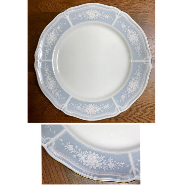 Noritake(ノリタケ)のNoritake レースウッドゴールドシリーズプレート27㎝皿 5枚セット✰︎ インテリア/住まい/日用品のキッチン/食器(食器)の商品写真