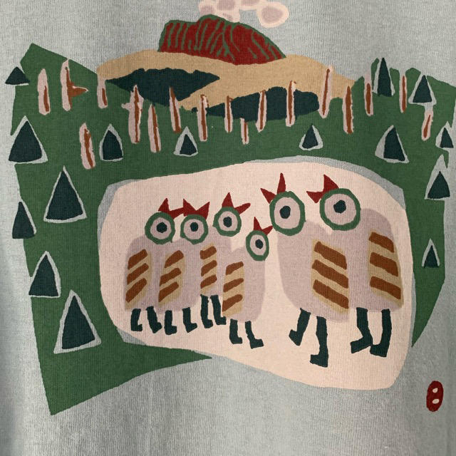 mont bell(モンベル)の【新品　タグ付き】mont-bell Tシャツ　さけぶ鳥たち メンズのトップス(Tシャツ/カットソー(半袖/袖なし))の商品写真