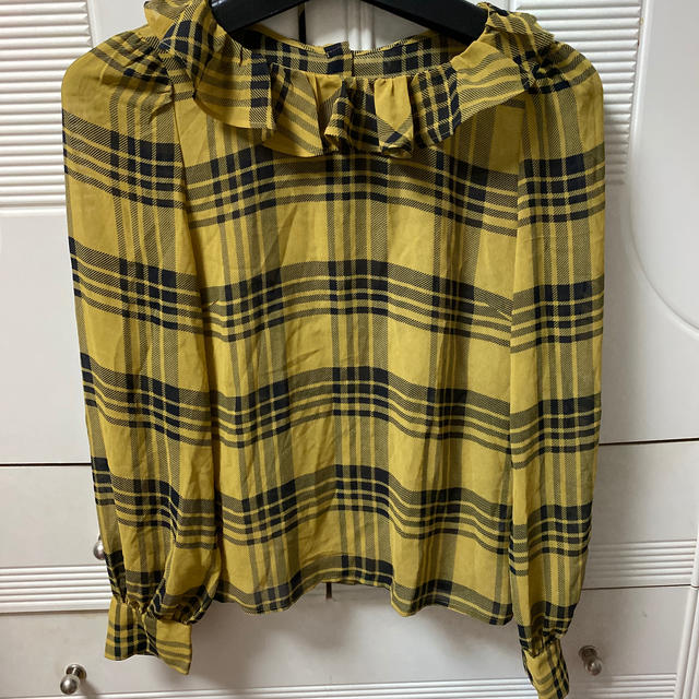 SNIDEL(スナイデル)のチェックフリル長袖ブラウス レディースのトップス(シャツ/ブラウス(長袖/七分))の商品写真