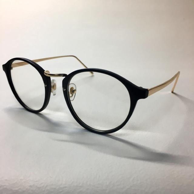 マットフレーム メタコン 伊達眼鏡 ボストン型 メンズのファッション小物(サングラス/メガネ)の商品写真