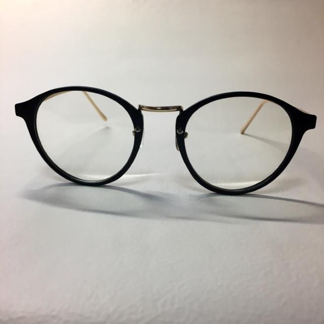 マットフレーム メタコン 伊達眼鏡 ボストン型 メンズのファッション小物(サングラス/メガネ)の商品写真