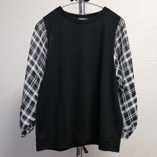 レプシィム(LEPSIM)のLEPSIM 　袖チェック　トップス(Tシャツ(長袖/七分))