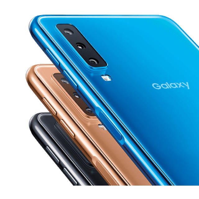 SAMSUNG(サムスン)のGalaxy A7 ブラック　SIMフリー スマホ/家電/カメラのスマートフォン/携帯電話(スマートフォン本体)の商品写真