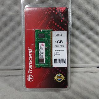 トランセンド(Transcend)の【値下】未開封ノートPCメモリ 1GB DDR2-800 SO-DIMM(PCパーツ)