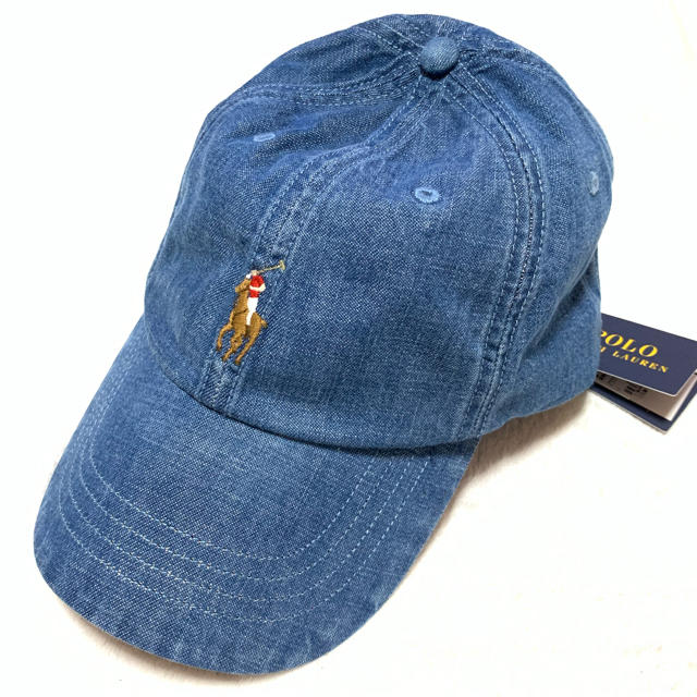 POLO RALPH LAUREN(ポロラルフローレン)のメンズ 新品  デニム クラシック スポーツ キャップ 59㎝ メンズの帽子(キャップ)の商品写真