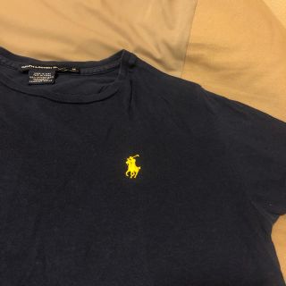 ラルフローレン(Ralph Lauren)のヴィンテージ品！ラルフローレン　tシャツ　ネイビー×イエロー(Tシャツ(半袖/袖なし))