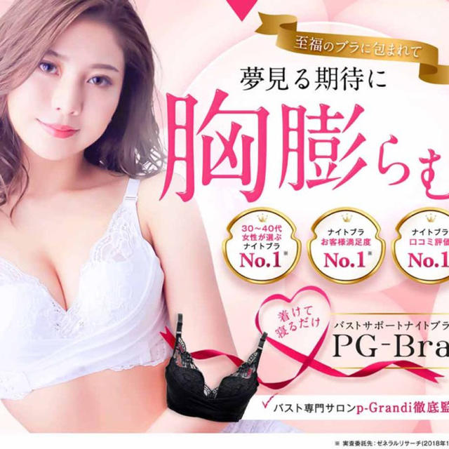 PGブラ PG-Bra 益若つばさ ピンク Sサイズ ナイトブラ