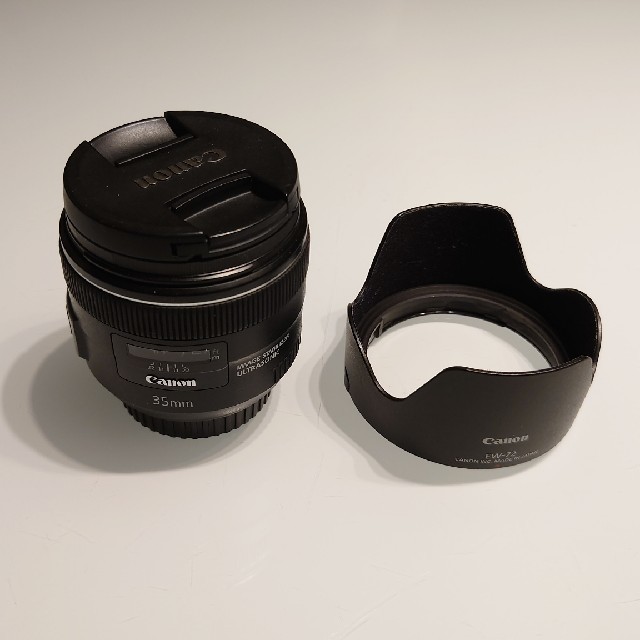 織り柄チェック キャノン Canon EF35mm F2 IS USM 単焦点レンズ 美品