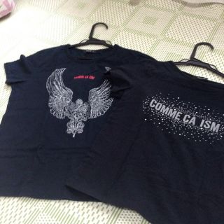 コムサイズム(COMME CA ISM)のXS コムサ黒Tシャツセット(Tシャツ(半袖/袖なし))