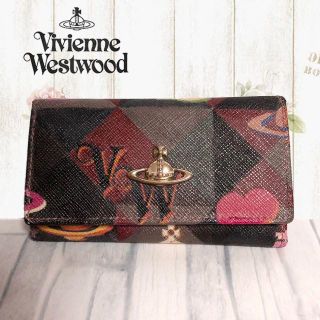 ヴィヴィアンウエストウッド(Vivienne Westwood)のVivienne Westwood マルチカラー　総柄　内側　ピンク(キーホルダー)