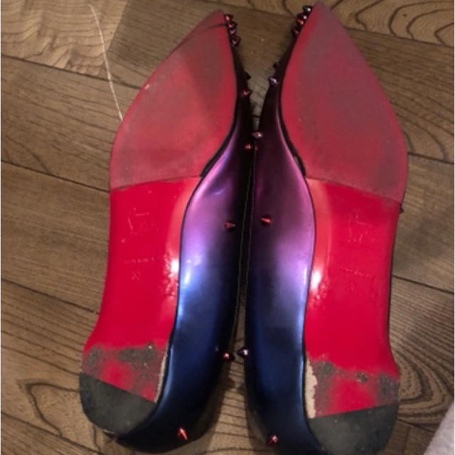 Christian Louboutin(クリスチャンルブタン)のクリスチャン・ルブタン フラットパンプス 37 レディースの靴/シューズ(バレエシューズ)の商品写真