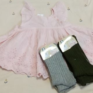 ベビーギャップ(babyGAP)の新品 ベビーギャップトランプ&しまむらリブタイツ85(シャツ/カットソー)