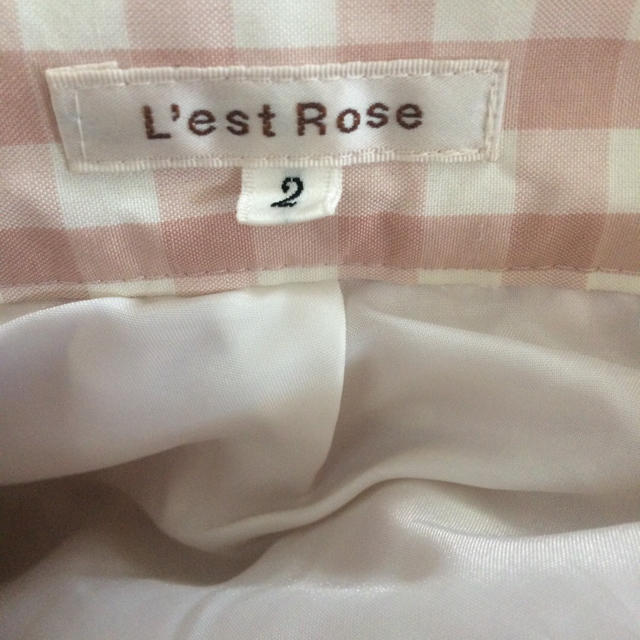 L'EST ROSE(レストローズ)のジャスミン様専用‼️【美品】レストローズ チェックスカート レディースのスカート(ひざ丈スカート)の商品写真