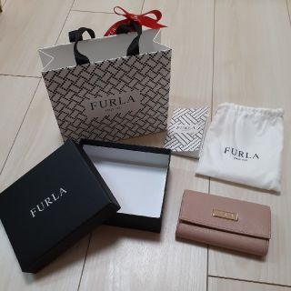 フルラ(Furla)の【未使用・美品！】フルラ キーケース☆ベージュピンク(キーケース)