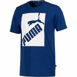 プーマ(PUMA)のL ）薄紺）プーマ★Ｔシャツ 581386 ビッグロゴ 半袖丸首 薄手綿100%(Tシャツ/カットソー(半袖/袖なし))