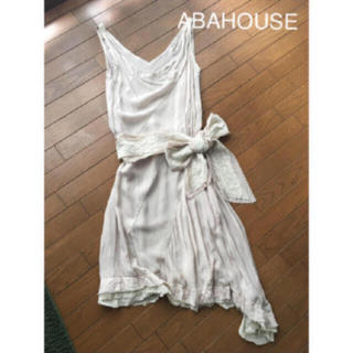 アバハウス(ABAHOUSE)のアシメトリー ワンピース レディース 結婚式 パーティードレス(ひざ丈ワンピース)