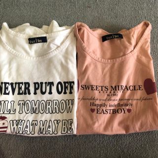 イーストボーイ(EASTBOY)の美品イーストボーイEast boy 半袖Tシャツ2枚セット　9 150 160(Tシャツ/カットソー)