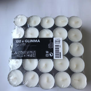 イケア(IKEA)のティーキャンドル　100個(キャンドル)