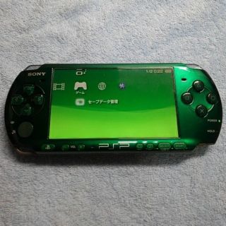 プレイステーションポータブル(PlayStation Portable)のPSP3000　スピリティッドグリーン(携帯用ゲーム機本体)