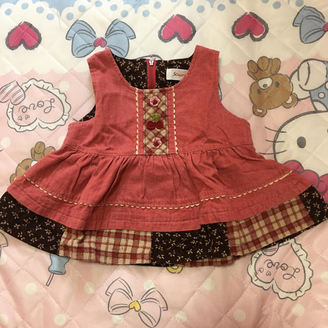 Souris(スーリー)のスーリー　チュニック　90 キッズ/ベビー/マタニティのキッズ服女の子用(90cm~)(Tシャツ/カットソー)の商品写真