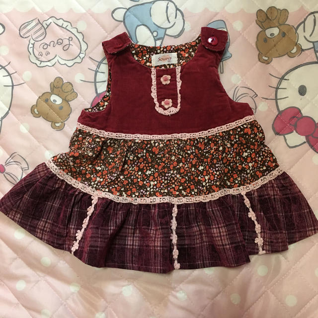 Souris(スーリー)のスーリー　チュニック　90 キッズ/ベビー/マタニティのキッズ服女の子用(90cm~)(Tシャツ/カットソー)の商品写真