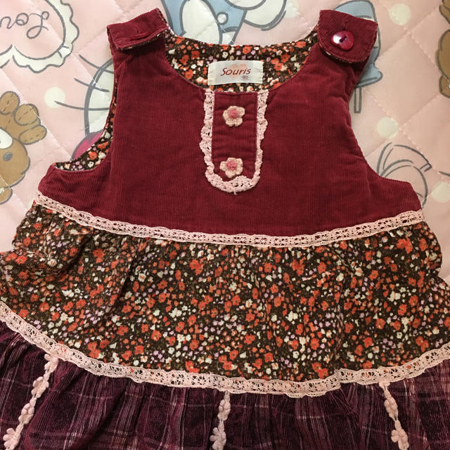 Souris(スーリー)のスーリー　チュニック　90 キッズ/ベビー/マタニティのキッズ服女の子用(90cm~)(Tシャツ/カットソー)の商品写真