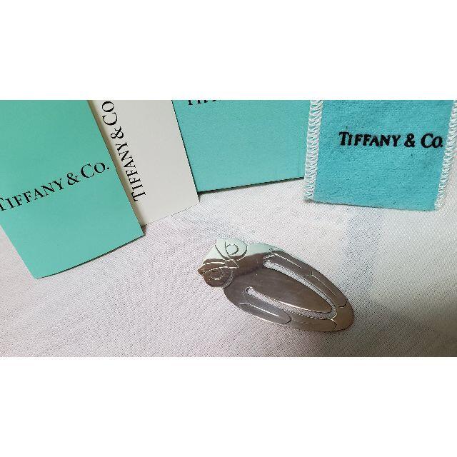 からの Tiffany ヴィンテージ マネークリップ Tモチーフ シルバー925の