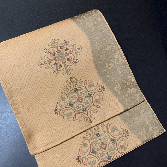 ㊗️正絹華更紗柄袋帯㊗️六通㊗️-