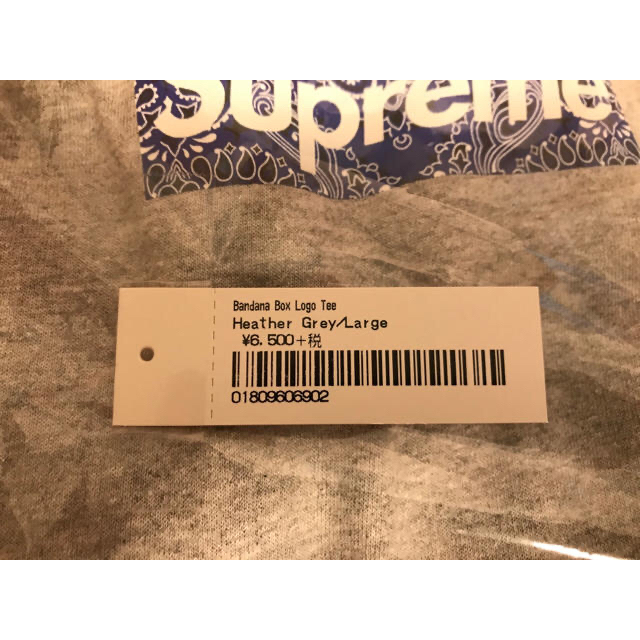 Supreme(シュプリーム)の新品 19aw supreme bandana box logo TEE L メンズのトップス(Tシャツ/カットソー(半袖/袖なし))の商品写真