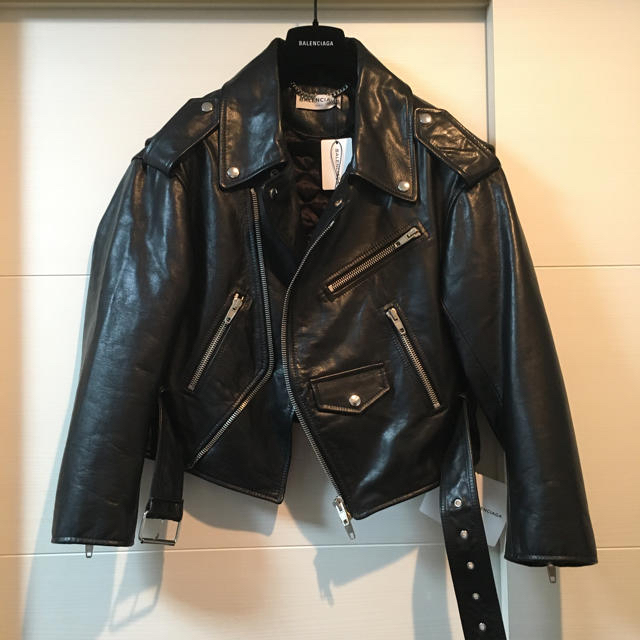 Balenciaga - BALENCIAGA ほぼ未使用ライダースジャケット スウィング Balenciaga - BALENCIAGA ほぼ未使用ライダースジャケット スウィング