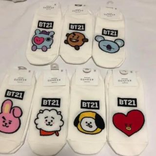 ボウダンショウネンダン(防弾少年団(BTS))の＊101＊ソックス 7足セット　bt21 (ソックス)