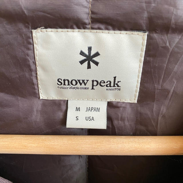 Snow peak　スノーピーク　ダウンジャケット　キルティング