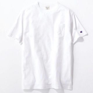 チャンピオン(Champion)のチャンピオン ポケット付きクルーネックTシャツ 胸ポケット　左袖にマーク(Tシャツ/カットソー(半袖/袖なし))