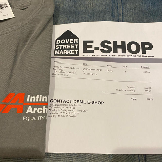 GOODENOUGH(グッドイナフ)のL Infinite Archives Hiroshi Fujiwara Tee メンズのトップス(Tシャツ/カットソー(半袖/袖なし))の商品写真