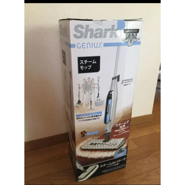 Shark ジーニアス スチームモップ（ホワイト×ブルー） スマホ/家電/カメラの生活家電(掃除機)の商品写真